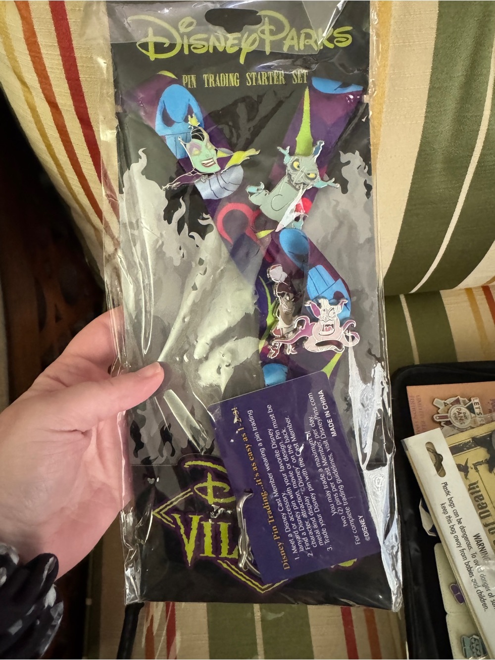 Disney Parks Villains Lanyard Set